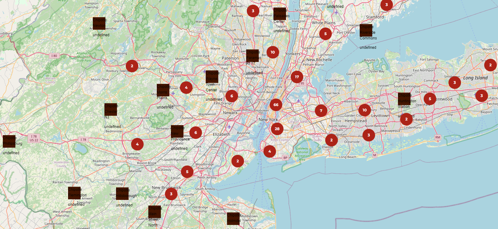End of day 2 look at the map zoomed view